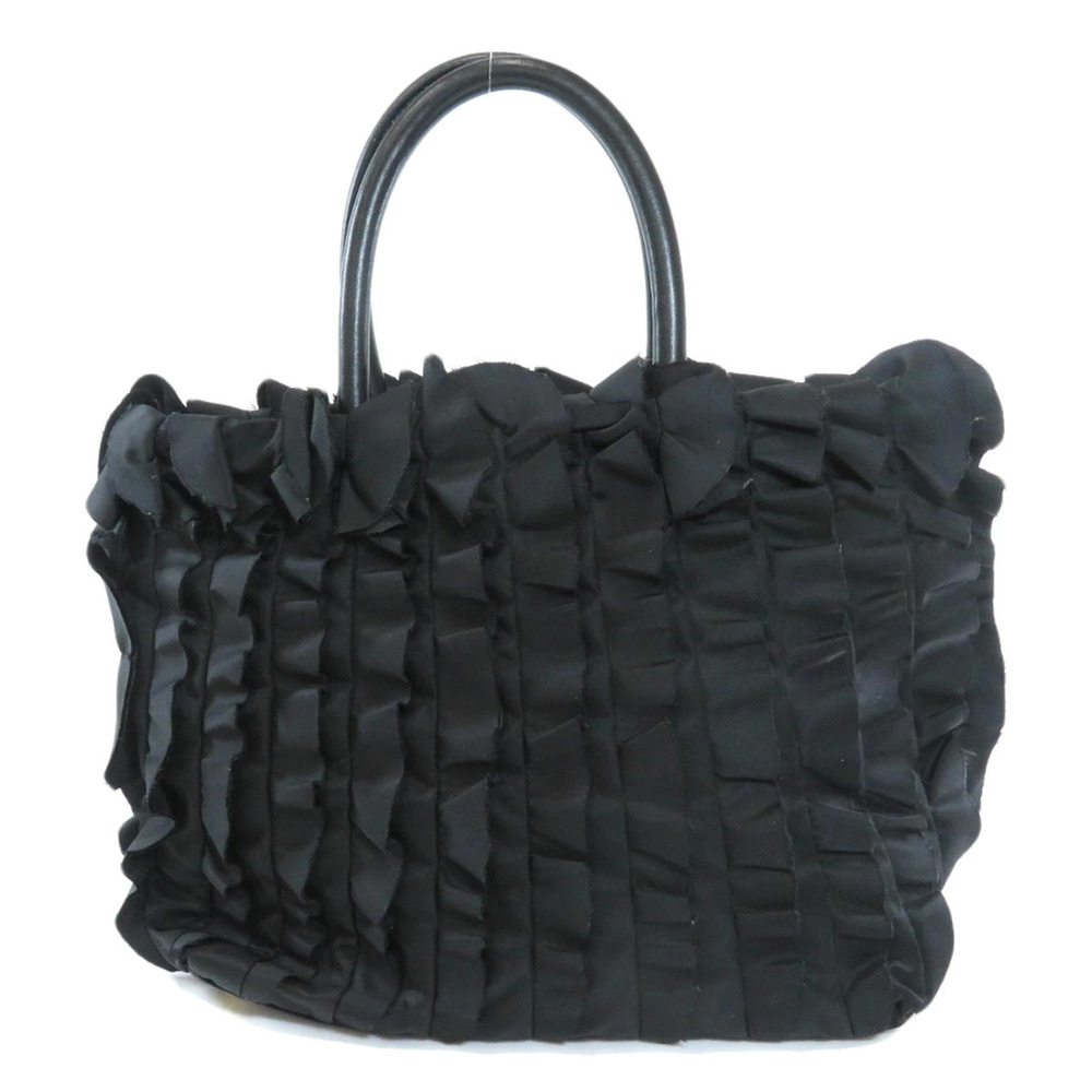 Prada Charm Bag Logo Tote Leather